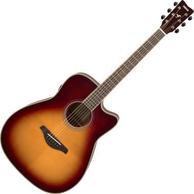 Yamaha elektroakustická kytara FGC-TA, Dreadnought, hnědý sunburst