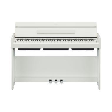 Yamaha Digitální piano YDP-S35WH, elegantní design, klavírní klávesy