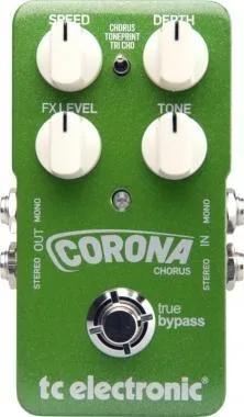 TC Electronic Corona Chorus TonePrint-kompatibilis kóruspedál 2 beépített kórussal, hangszínszabályzóval