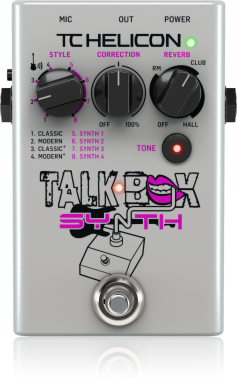 TC Helicon Stompbox pro kytaru, efekty talkbox a vylepšení vokálů