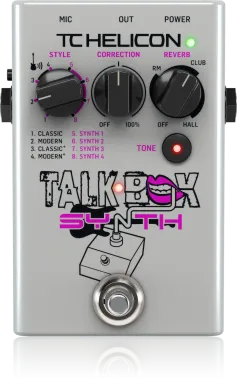 TC Helicon Talkbox Synth Studio-Quality Stompbox for Guitar Talkbox Effects and Vocal Tone Polishing