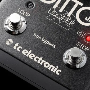 TC Electronic DITTO JAM X2 LOOPER intuitív looper pedál reszponzív BeatSense technológiával, Rec-Play/Rec-Dub módokkal