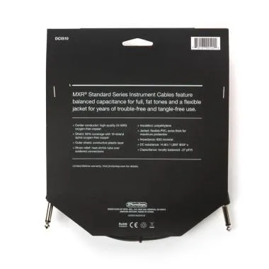 Dunlop DCIS10 Dunlop DCIS10 MXR STANDARD hangszerkábel / egyenes-egyenes / 3m