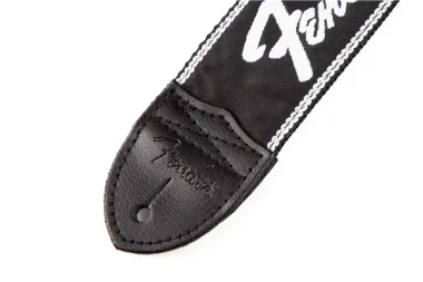 Fender Running Logo gitárheveder, fekete