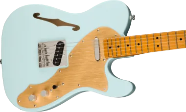 Squier Classic Vibe 60s Telecaster Thinline, juhar fogólap, Sonic Blue szín, elektromos gitár