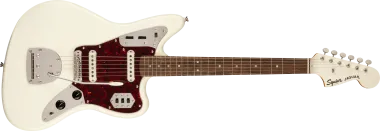 Squier Classic Vibe 60s Jaguar, jávor fogólap , Olympic White szín, elektromos gitár