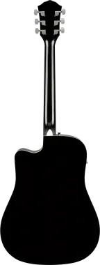Fender FA-125CE Dreadnought akusztikus gitár, fekete