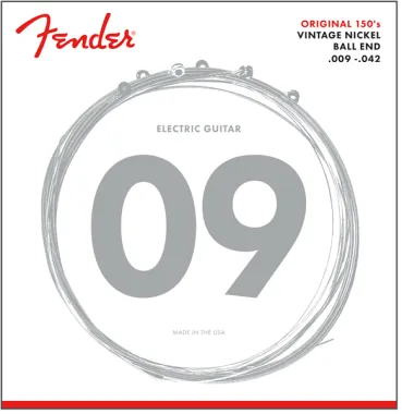 Fender 150L Original Pure Nickel Wound elektromos gitárhúr, 9-42