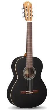 Alhambra ALH-1C Black Satin + case Gitár 1C Black Satin, cédrus, mahagóni fekete, indiai rózsafa fogólap, szegélyezet, tokkal