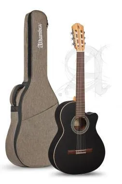 Alhambra ALH-Black Satin CW EZ + case