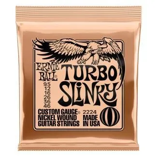 Ernie Ball 2224 Turbo Slinky Nickel Wound Electric Guitar Strings 9.5 - 46 Gauge