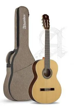Alhambra ALH-2C + case Gitár cédrus, mahagóni, indiai rózsafa fogólap. Duplán szegélyezett, tokkal