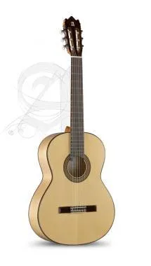 Alhambra ALH-3F G + case Gitár 3 F Tömör lucfenyő, fügefa, indiai rózsafa fogólap, átlátszó pickguard, tokkal