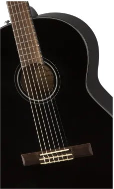 Fender CN-60S Concert Black klasszikus gitár, fekete