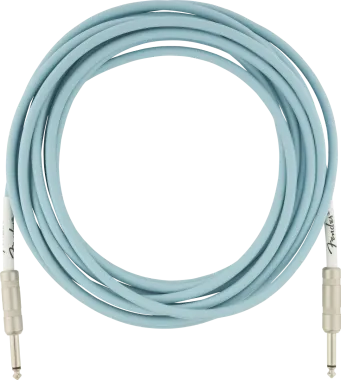 Fender Original Series gitárkábel, 5,5 m, Daphne Blue szín