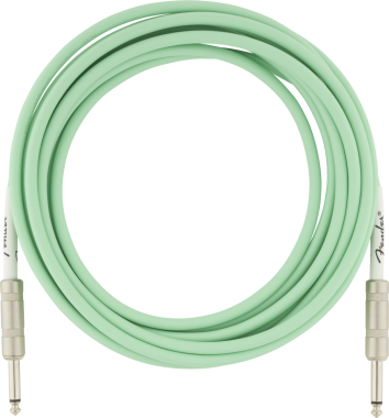 Fender IM kytarový kabel, 5,5 m, Surf Green barva