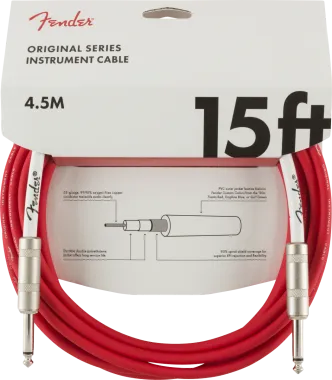Fender Original Series giártkábel, 4,5m, Fiesta Red szín