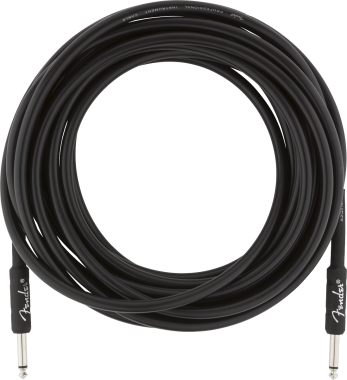 Fender Profesionální série kabel, 7,5 m, rovný-rovný, černý