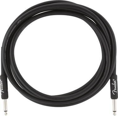 Fender Profesionální kabel, 3 m, rovný-rovný, černý