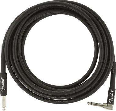 Fender Professional Series, 4,5 m, egyenes-pipa gitárkábel,fekete