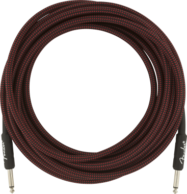 Fender profesionální kytarový kabel 5,5 m, červený tweed