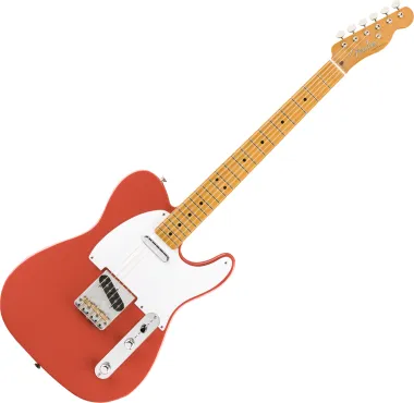 Fender Vintera '50s Telecaster, juhar fogólap, Fiesta Red színű elektromos gitár