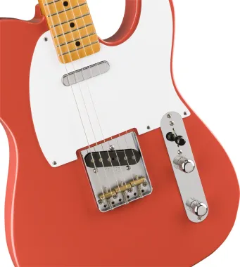 Fender Vintera '50s Telecaster, juhar fogólap, Fiesta Red színű elektromos gitár