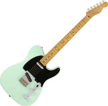 Fender Vintera '50s Telecaster, Modified, juhar fogólap, Surf Green színű elektromos gitár