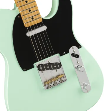 Fender Vintera '50s Telecaster, Modified, juhar fogólap, Surf Green színű elektromos gitár