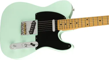 Fender Vintera '50s Telecaster, Modified, juhar fogólap, Surf Green színű elektromos gitár