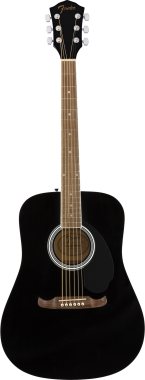 Fender Dreadnought akustická kytara, černá