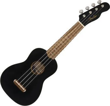 Fender Venice fekete szoprán ukulele