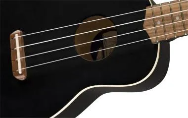 Fender Venice fekete szoprán ukulele
