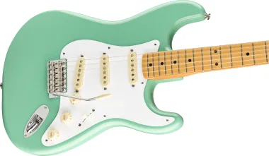 Fender Vintera '50s Stratocaster, juhar fogólap, Sea Foam Green színű elektromos gitár