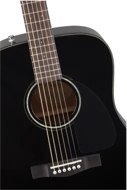 Fender CD-60 Dreadnought V3 Black akusztikus gitár, fekete