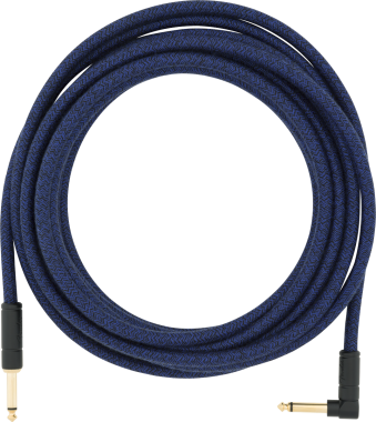 Fender Festival Hemp kabel, 5,5 m, rovný-lomený, modrý