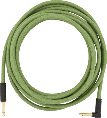 Fender IM kytarový kabel rovný, 5,5 m, zelený