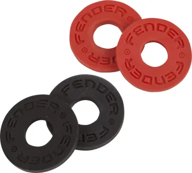 Fender Strap Blocks 4 db-os hevederzár, fekete/piros