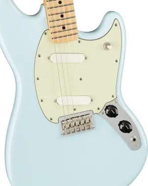 Fender Player Mustang elektromos gitár, juhar fogólappal, Sonic Blue szín