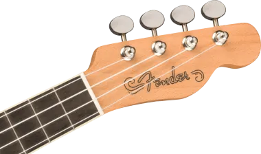 Fender Fullerton Tele Uke elektro-akusztikus ukulele, fekete