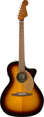 Fender elektro-akustická kytara Newporter Player, barva Sunburst