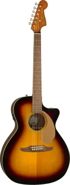 Fender Newporter Player elektro-akusztikus gitár, Sunburst szín