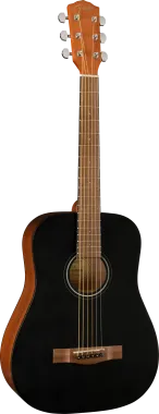 Fender FA-15 Steel Black 3/4-es akusztikus gitár, fekete