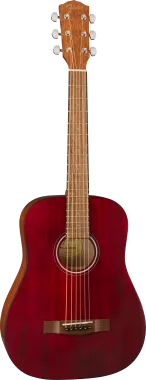 Fender FA-15 Steel 3/4-es akusztikus gitár, piros