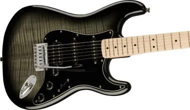 Squier Affinity Stratocaster FMT HSS MN Black Burst elektromos gitár