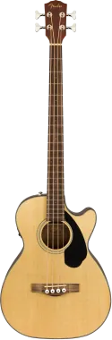 Fender CB-60SCE Natural, natúr színű elektro-akusztikus basszusgitár