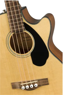 Fender CB-60SCE Natural, natúr színű elektro-akusztikus basszusgitár