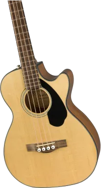 Fender CB-60SCE Natural, natúr színű elektro-akusztikus basszusgitár