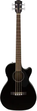Fender CB-60SCE Black elektro-akusztikus basszusgitár, fekete