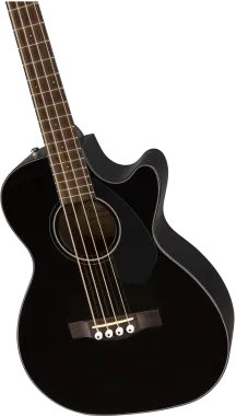 Fender CB-60SCE Black elektro-akusztikus basszusgitár, fekete
